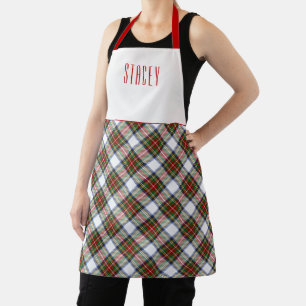 Delantal Clan Chef Stewart Royal Dress Tartan Plaid Name