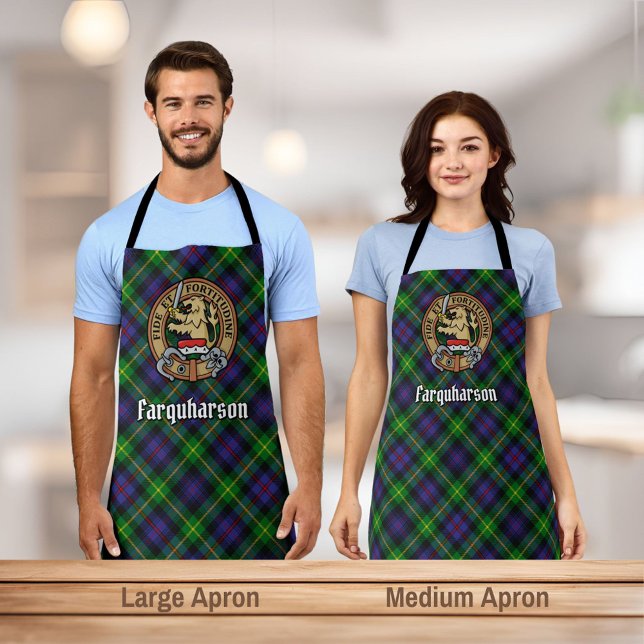 Delantal Clan Farquharson Escudo sobre Tartán Apron (Subido por el creador)