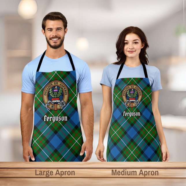 Delantal Clan Ferguson Escudo sobre Tartán Apron (Subido por el creador)