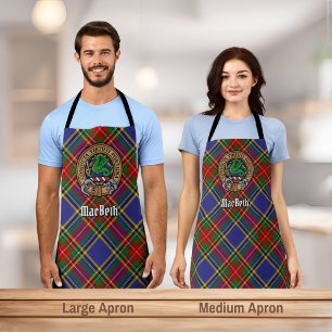 Delantal Clan MacBeth Escudo sobre Tartán