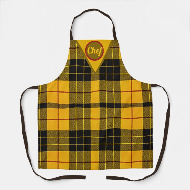 Delantal Clan MacLeod de Lewis Scottish personalizado (Anverso)