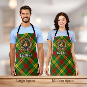 Delantal Clan MacMillan Escudo sobre Tartán