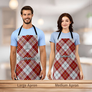 Delantal Clan MacPherson Vestido Rojo Tartan Apron