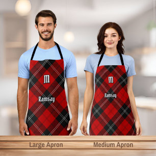 Delantal Clan Ramsay Red Tartan