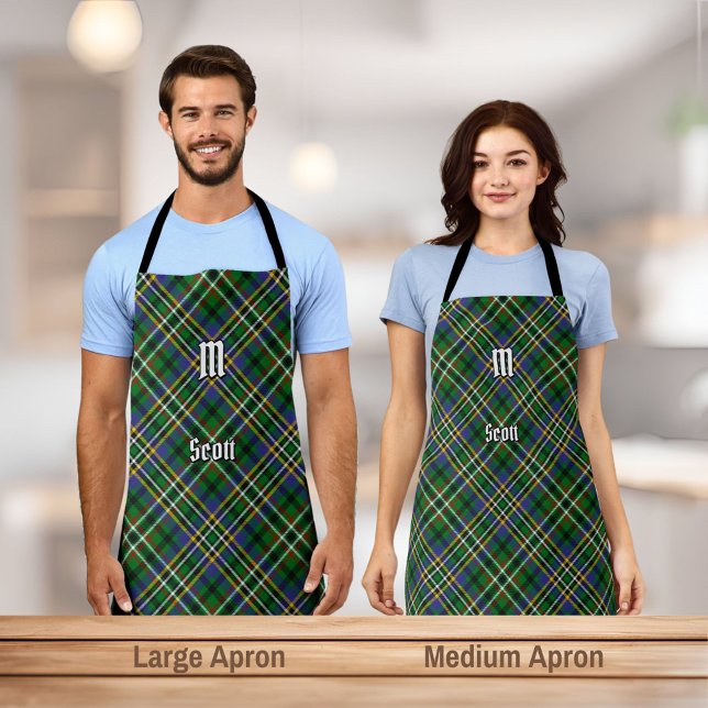 Delantal Clan Scott Green Tartan Apron (Subido por el creador)