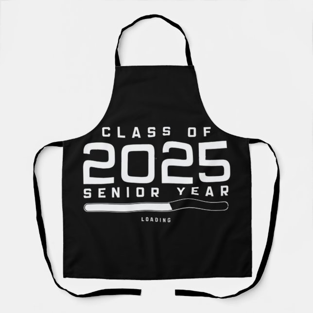 Delantal Clase de 2025 Senior Loading Senior 2025 (Anverso)