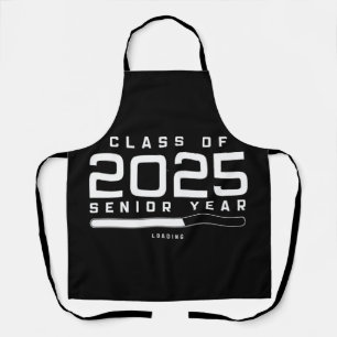 Delantal Clase de 2025 Último Año Cargando Senior 2025 