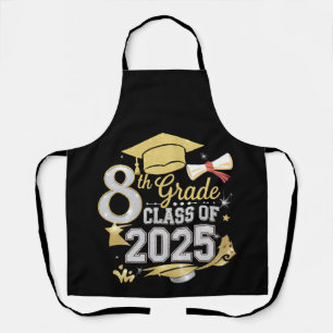 Delantal Clase de 8º Grado Graduada Promoción 2025