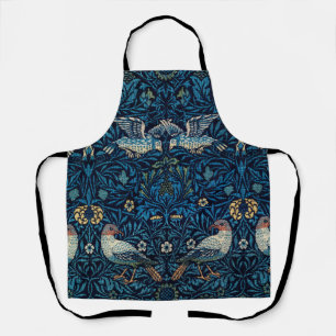 Delantal Clásico de tapiz de aves azules de William Morris
