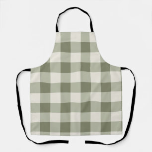 Delantal Clásico Green Farmhouse Gingham Style