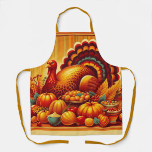 Delantal clásico/vintage Acción de Gracias Turquía