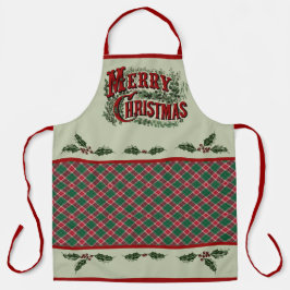 Delantal Classic Country "Merry Christmas" Apron