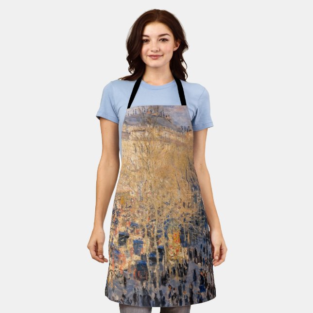 Delantal Claude Monet - Boulevard des Capucines in Paris (Gastado)