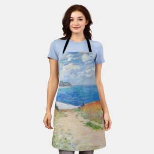 Delantal Claude Monet - Camino en campos de trigo en Pourvi