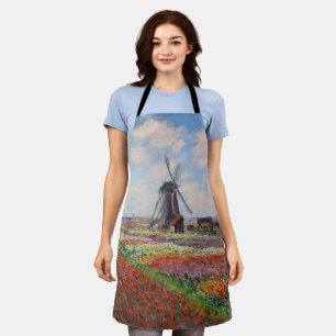 Delantal Claude Monet - Campo de tulipanes en Holanda