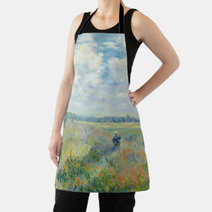Delantal Claude Monet - Campos de amapolas cerca de Argente