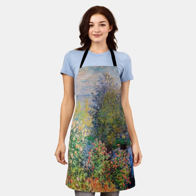Delantal Claude Monet - Esquina del jardín de Montgeron (Gastado)