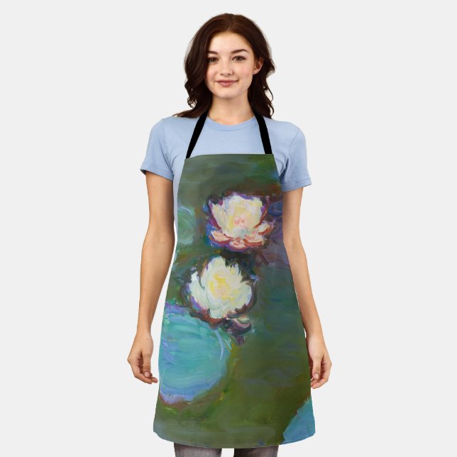 Delantal Claude Monet Impresionista Water Lillies Nympheas (Gastado)