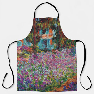 Delantal Claude Monet - Lirios en el jardín de Monet Arte f