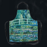 Delantal Claude Monet - Nieves Y Puente Japonés<br><div class="desc">Claude Monet - Lilies De Agua Y Puente Japonés (1899)</div>