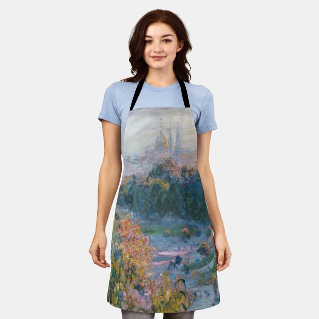 Delantal Claude Monet - Vista de las Tullerías, estudio (Gastado)