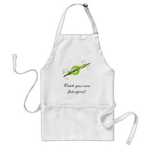 Delantal Clef & Flute Treble Personalizado