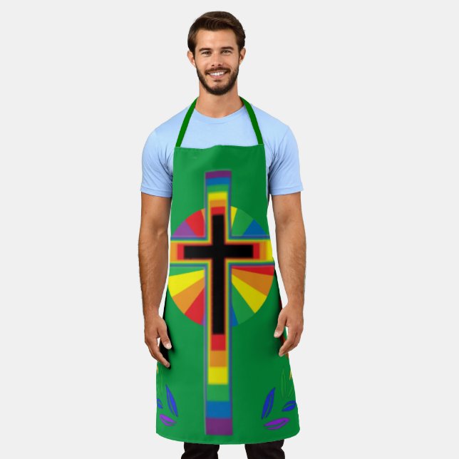 Delantal Clérigo cristiano gay entero Apron (Gastado)