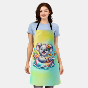 Delantal Clipart de sublimación de koala de verano-97702
