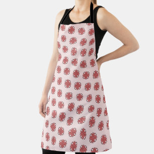 Delantal Clover Ribbon rosa por Kenneth Yoncich