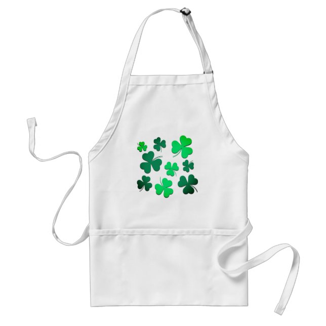 Delantal Clover Shamrock Irish Green Spring St Patrons Day (Frente)
