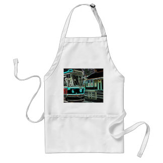 Delantal CLRV Neon en el Apron Blanco estándar stant