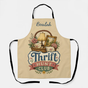 Delantal Club de Caza de Gangas Vintage Cottagecore