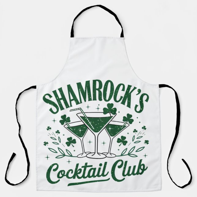 Delantal Club de cócteles Shamrock (Anverso)