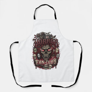 Delantal Club de Fans de Terror Calavera Cara Demonio Hallo