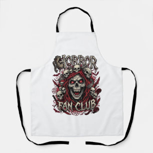 Delantal Club de Fans de Terror Calavera Gritando Capucha R