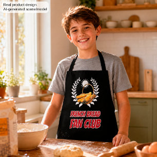 Delantal Club de Fans del Pan Francés Humor Divertido para