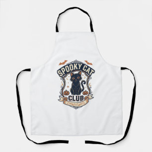 Delantal Club de Gatos Espeluznantes Gato Halloween Gato Es