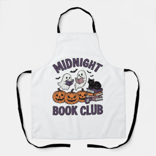 Delantal Club de lectura de Halloween de Medianoche Diseño_