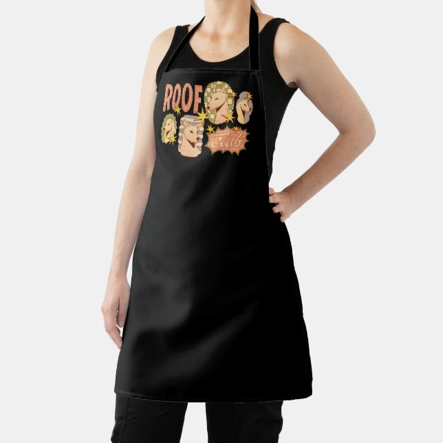 Delantal Club de techo / Ilustraciones de perro (in situ)