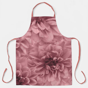 Delantal Clúster de flores de Dahlia rosa/malva clara