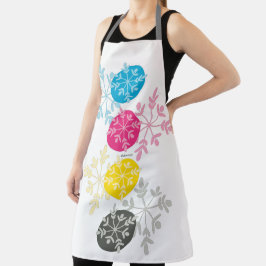 Delantal CMYK Snowflakes