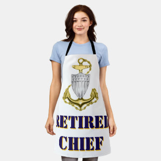 Delantal Coast Guard Chief Retired