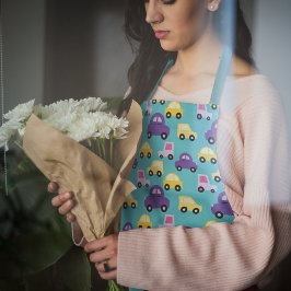 Delantal Coche infantil colorido