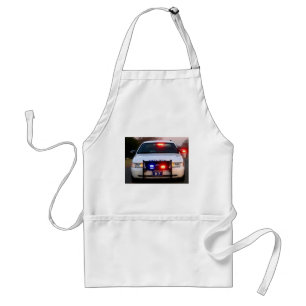 Delantal COCHE POLICÍA - encendido todo para arriba
