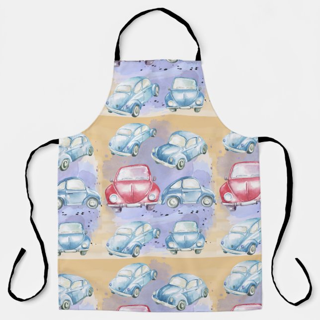 Delantal coches bochos, automóviles (Anverso)