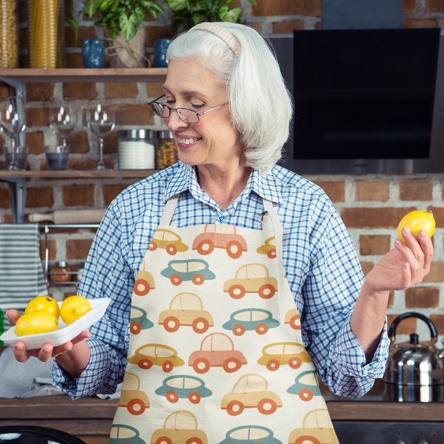 Delantal Coches retro planos (Subido por el creador)