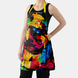 Delantal Cocina artística moderna abstracta de moda