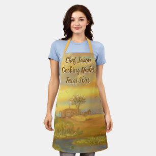 Delantal Cocina bajo el cielo de Texas Apron