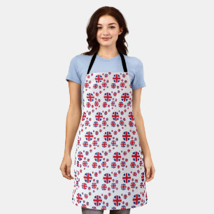Delantal Cocina británica con bandera británica y cocina