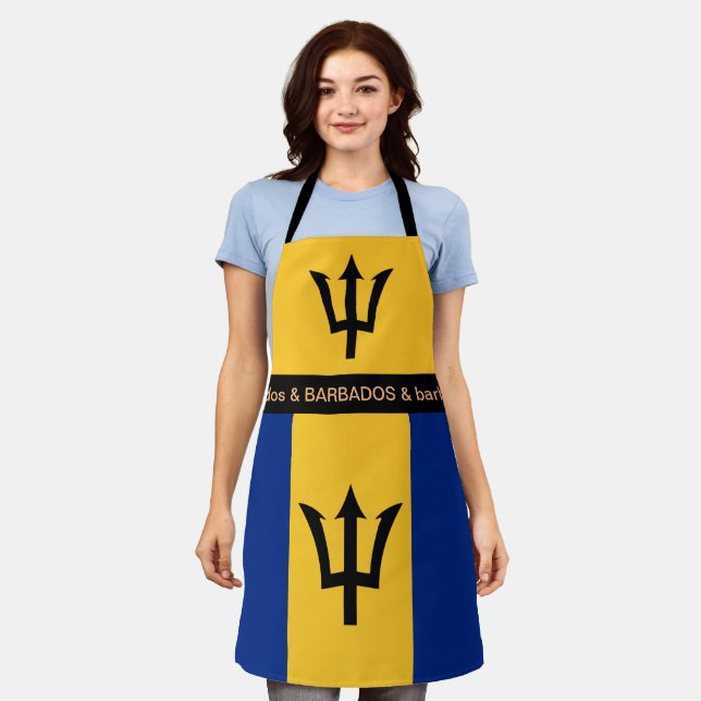 Delantal Cocina Cocina Barbados y cocina de chefs con bande (Gastado)
